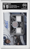 Gerrit Cole from the 2024 Topps Sterling set featuring a Blue parallel graded by Arena Club and given an overall grade of 9.