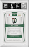 Ray Allen from the 2018-19 Panini National Treasures set graded by Arena Club and given an overall grade of 9.5.