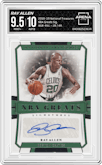 Ray Allen from the 2018-19 Panini National Treasures set graded by Arena Club and given an overall grade of 9.5.