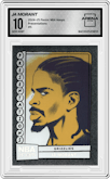 Ja Morant from the 2024-25 Panini NBA Hoops set graded by Arena Club and given an overall grade of 10.