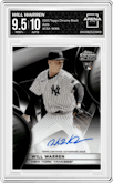 Will Warren from the 2025 Topps Chrome Black set graded by Arena Club and given an overall grade of 9.5.