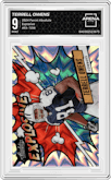 Terrell Owens from the 2024 Panini Absolute set graded by Arena Club and given an overall grade of 9.