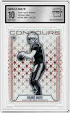 Drake Maye from the 2024 Panini Phoenix set featuring a Red parallel graded by Arena Club and given an overall grade of 10.