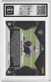 Brock Bowers from the 2024 Panini Mosaic set featuring a Genesis parallel graded by Arena Club and given an overall grade of 10.