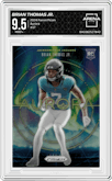 Brian Thomas Jr. from the 2024 Panini Prizm set graded by Arena Club and given an overall grade of 9.5.