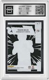 Travis Kelce from the 2024 Clearly Donruss set graded by Arena Club and given an overall grade of 10.
