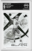 Jared Goff from the 2024 Panini Black set graded by Arena Club and given an overall grade of 9.