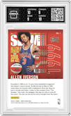 Allen Iverson from the 2020-21 Panini NBA Hoops set graded by Arena Club and given an overall grade of 9.5.