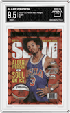 Allen Iverson from the 2020-21 Panini NBA Hoops set graded by Arena Club and given an overall grade of 9.5.