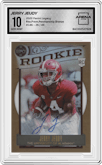 Jerry Jeudy from the 2020 Panini Legacy set featuring a Bronze parallel graded by Arena Club and given an overall grade of 10.