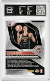 Caitlin Clark from the 2024 Panini Prizm WNBA set featuring a Ice Prizm parallel graded by Arena Club and given an overall grade of 9.