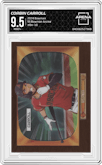 Corbin Carroll from the 2024 Bowman set graded by Arena Club and given an overall grade of 9.5.