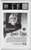 Brock Bowers from the 2024 Donruss Optic set graded by Arena Club and given an overall grade of 9.5.