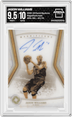 Jason Williams from the 2018-19 Panini Opulence  set graded by Arena Club and given an overall grade of 9.5.