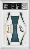 Jalen Hurts from the 2020 Panini Immaculate Collection set graded by Arena Club and given an overall grade of 9.