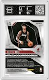 Kel’el Ware from the 2024-25 Panini Prizm set featuring a Fast Break Pink parallel graded by Arena Club and given an overall grade of 9.5.