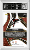 Kyle Pitts from the 2020 Panini Select set graded by Arena Club and given an overall grade of 7.