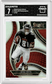 Kyle Pitts from the 2020 Panini Select set graded by Arena Club and given an overall grade of 7.
