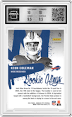 Keon Coleman from the 2024 Donruss Optic set graded by Arena Club and given an overall grade of 10.