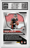 Michael Penix Jr. from the 2024 Panini Prizm set featuring a Silver Prizm parallel graded by Arena Club and given an overall grade of 10.