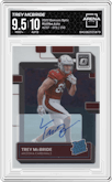 Trey McBride from the 2022 Panini Donruss Optic set graded by Arena Club and given an overall grade of 9.5.
