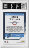 Caleb Williams from the 2024 Donruss Optic set featuring a Holo parallel graded by Arena Club and given an overall grade of 9.5.