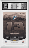 Dan Marino from the 2024 Panini Donruss Elite set graded by Arena Club and given an overall grade of 10.