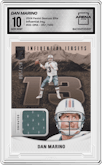 Dan Marino from the 2024 Panini Donruss Elite set graded by Arena Club and given an overall grade of 10.