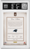 Cam Newton from the 2011 Panini Prime Signatures set graded by Arena Club and given an overall grade of 9.5.