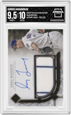 Greg Maddux from the 2024 Topps Transcendent Collection set graded by Arena Club and given an overall grade of 9.5.