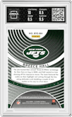 Breece Hall from the 2022 Panini Illusions set graded by Arena Club and given an overall grade of 9.
