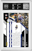 Lamar Jackson from the 2018 Panini Unparalleled set featuring a Impact parallel graded by Arena Club and given an overall grade of 9.5.