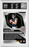 Caleb Williams from the 2024 Panini Prizm set graded by Arena Club and given an overall grade of 9.5.