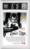 Rome Odunze from the 2024 Donruss Optic set graded by Arena Club and given an overall grade of 9.