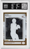 Bo Nix from the 2024 Clearly Donruss set featuring a Orange parallel graded by Arena Club and given an overall grade of 9.5.