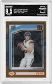Bo Nix from the 2024 Clearly Donruss set featuring a Orange parallel graded by Arena Club and given an overall grade of 9.5.