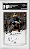 Nico Collins from the 2021 Panini Luminance set graded by Arena Club and given an overall grade of 9.