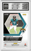 Brian Thomas Jr. from the 2024 Panini Mosaic set graded by Arena Club and given an overall grade of 10.