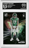 Garrett Wilson from the 2022 Panini Donruss set graded by Arena Club and given an overall grade of 9.5.