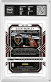 Evan Mobley from the 2021-22 Panini Obsidian set featuring a Electric Etch Red Flood parallel graded by Arena Club and given an overall grade of 9.