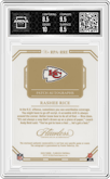 Rashee Rice from the 2023 Panini Flawless set graded by Arena Club and given an overall grade of 9.