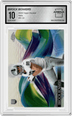 Brock Bowers  from the 2024 Topps Chrome set graded by Arena Club and given an overall grade of 10.
