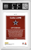 CeeDee Lamb from the 2024 Donruss Optic set graded by Arena Club and given an overall grade of 9.5.