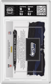 Zach Charbonnet from the 2023 Panini Impeccable set featuring a Nameplate parallel graded by Arena Club and given an overall grade of 9.