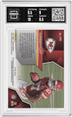 Kareem Hunt from the 2017 Panini Spectra set featuring a Neon Orange parallel graded by Arena Club and given an overall grade of 9.