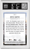 Bryce Harper from the 2023 Topps Series 1 set graded by Arena Club and given an overall grade of 9.5.