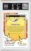 Tyreek Hill from the 2024 Donruss set graded by Arena Club and given an overall grade of 9.