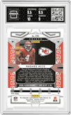 Rashee Rice from the 2023 Panini Obsidian set featuring a Asia parallel graded by Arena Club and given an overall grade of 9.5.