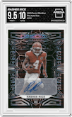 Rashee Rice from the 2023 Panini Obsidian set featuring a Asia parallel graded by Arena Club and given an overall grade of 9.5.