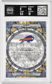 Stefon Diggs from the 2023 Panini Mosaic set graded by Arena Club and given an overall grade of 9.5.